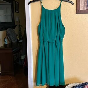 Blue Rain Green Dress Size Large